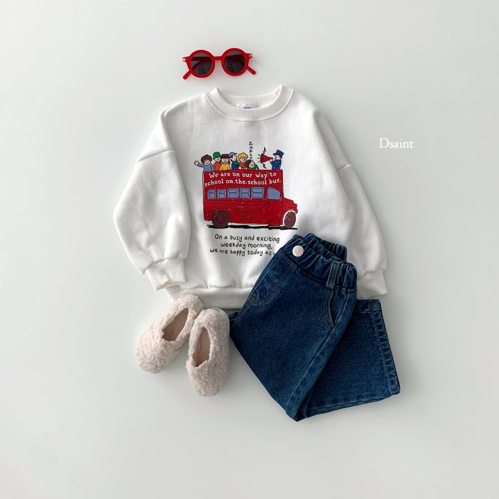 Dsaint - Korean Children Fashion - #toddlerclothing - School Bus Fleece Sweatshirts - 7