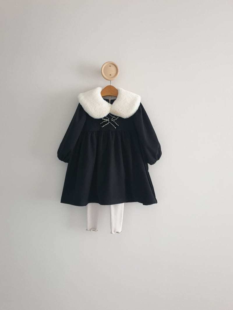 Eclair - Korean Children Fashion - #littlefashionista - Ribbon One-piece - 7