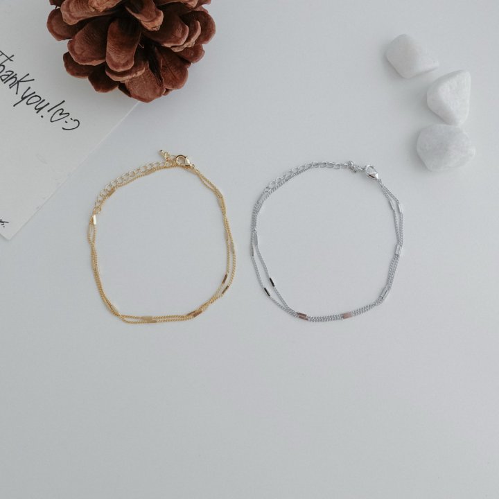 Eeiitt - Korean Women Fashion - #momslook - Seam Block Necklace - 2