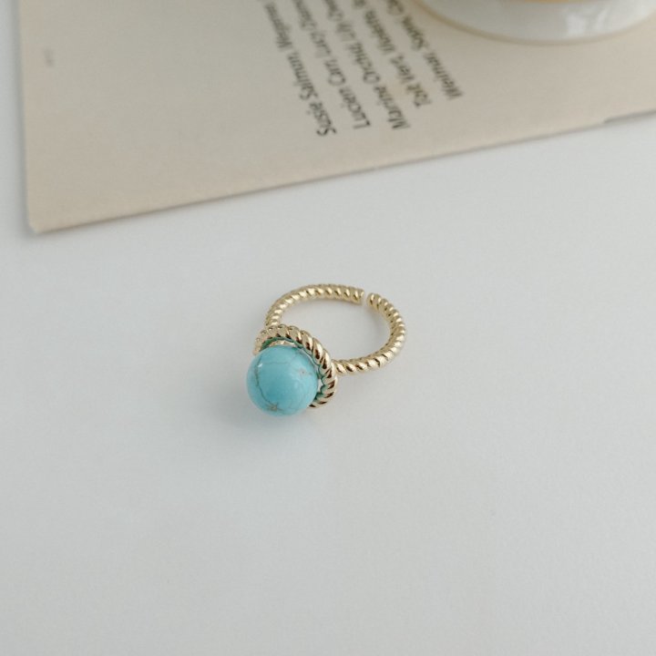 Eeiitt - Korean Women Fashion - #shopsmall - Adelate Gemstone Ring - 5
