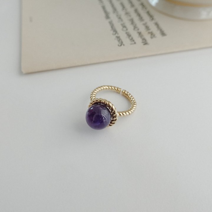 Eeiitt - Korean Women Fashion - #thatsdarling - Adelate Gemstone Ring - 6