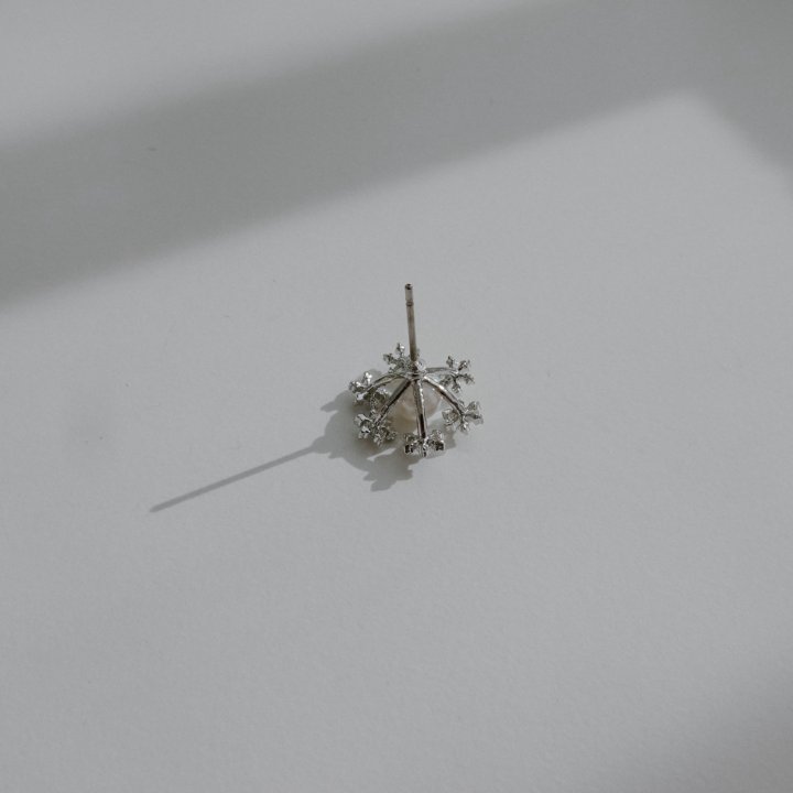 Eeiitt - Korean Women Fashion - #womensfashion - Hemming Snowflake Earrings - 5