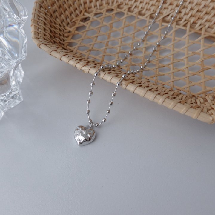 Eeiitt - Korean Women Fashion - #momslook - Cleanble Heart Necklace - 4