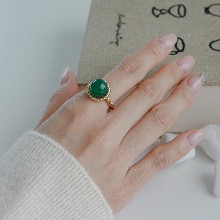 Eeiitt - Korean Women Fashion - #womensfashion - Adelate Gemstone Ring - 11