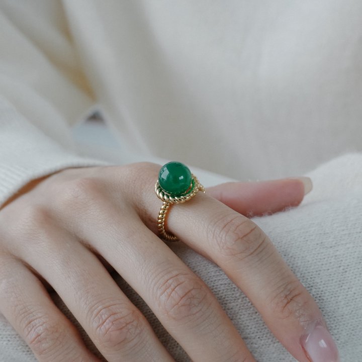 Eeiitt - Korean Women Fashion - #womensfashion - Adelate Gemstone Ring - 9
