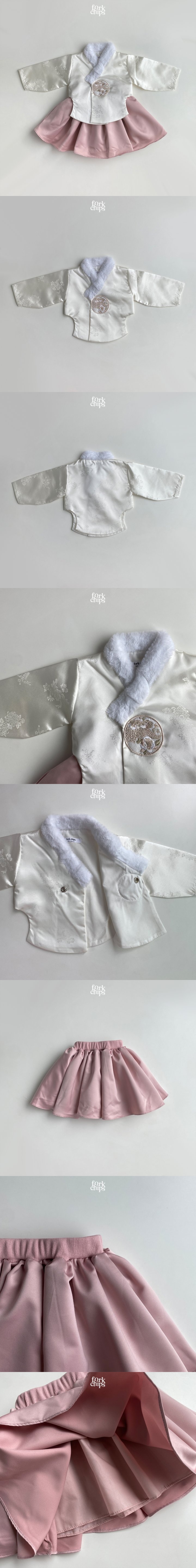 Fork Chips - Korean Baby Fashion - #babyoninstagram - Baby Girl Hanbok - 2