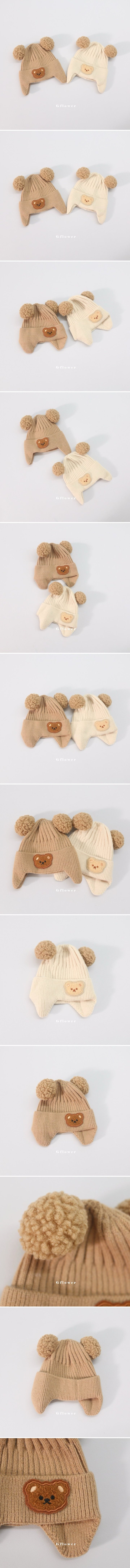 G Flower - Korean Children Fashion - #fashionkids - Double Bell Bear Beanie