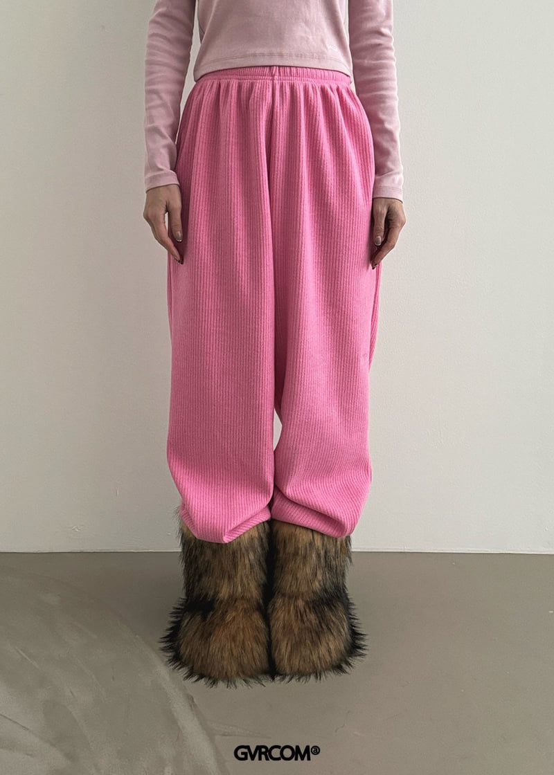 Gavara Market - Korean Women Fashion - #momslook - Bronze Knit Pants - 11