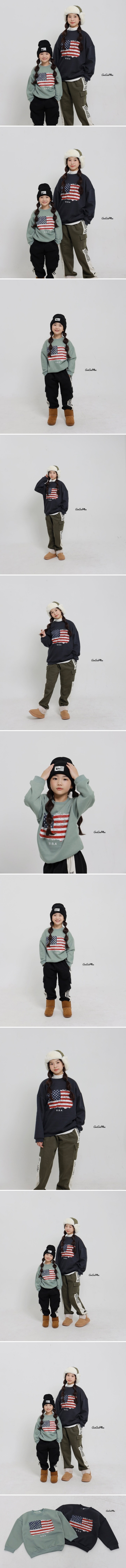 Ggoggoming - Korean Children Fashion - #Kfashion4kids - Usa Fleece Sweatshirts