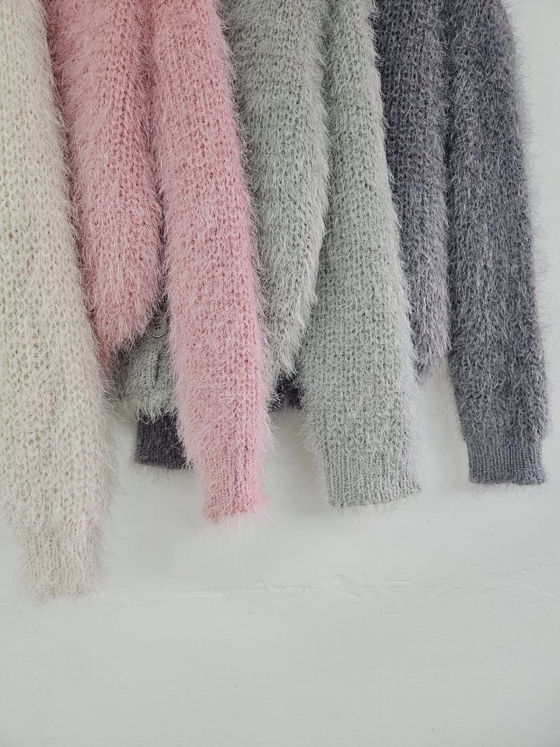 Gram - Korean Women Fashion - #shopsmall - Boucle Shasha Cardigan - 3