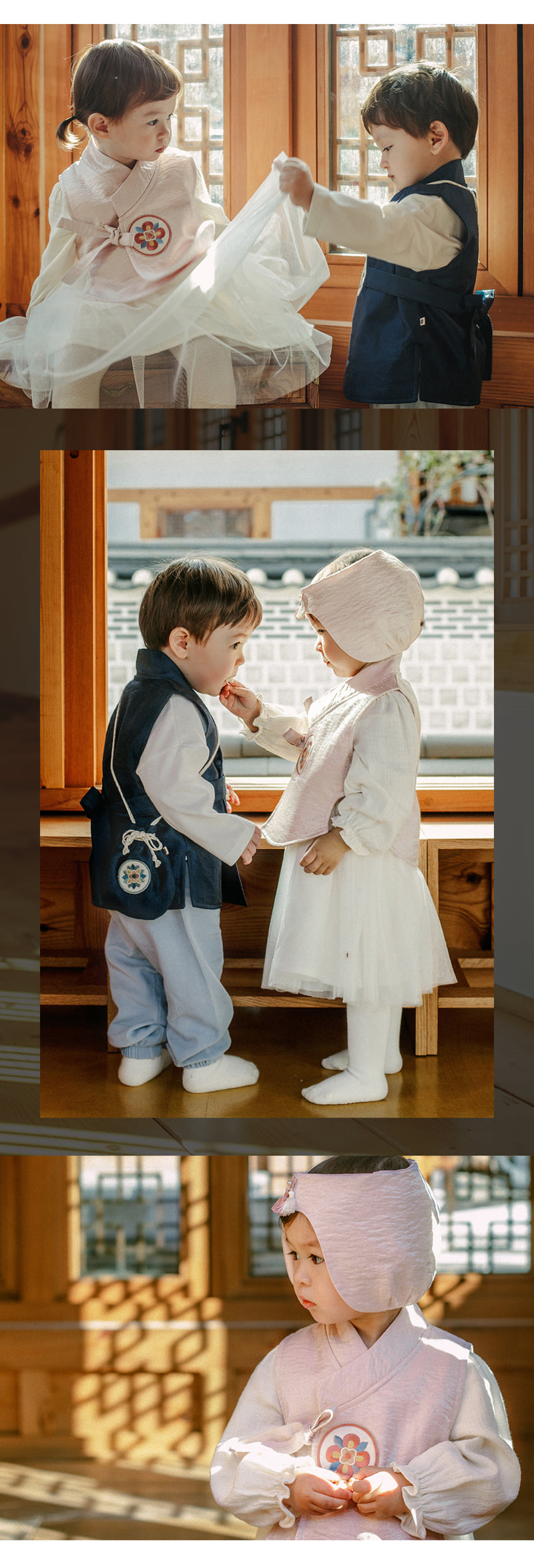 Kids Clara - Korean Baby Fashion - #babylifestyle - Gaonnuri One-Piece Girl Baby Hanbok Set - 4
