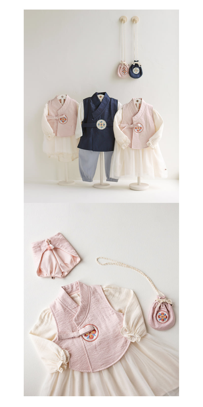 Kids Clara - Korean Baby Fashion - #babyootd - Gaonnuri One-Piece Girl Baby Hanbok Set - 5
