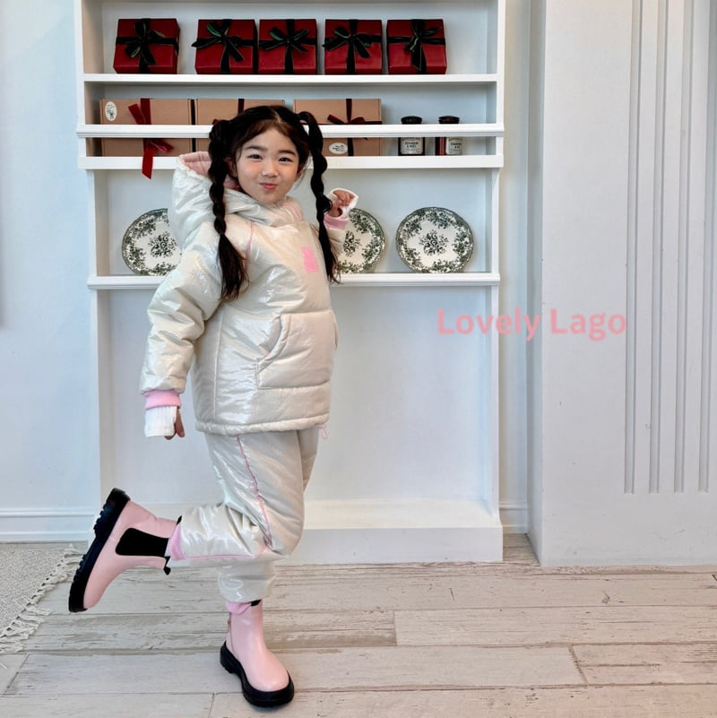 Lago - Korean Children Fashion - #kidzfashiontrend - Love Ski Suit Set - 11