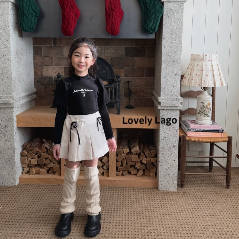 Lago - Korean Children Fashion - #todddlerfashion - Adorable Mockneck Tee - 4