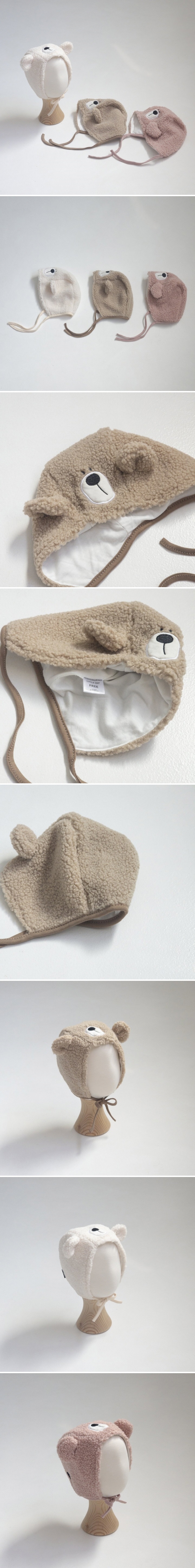 Little Hat - Korean Baby Fashion - #babylifestyle - Soft Bear Bonnet