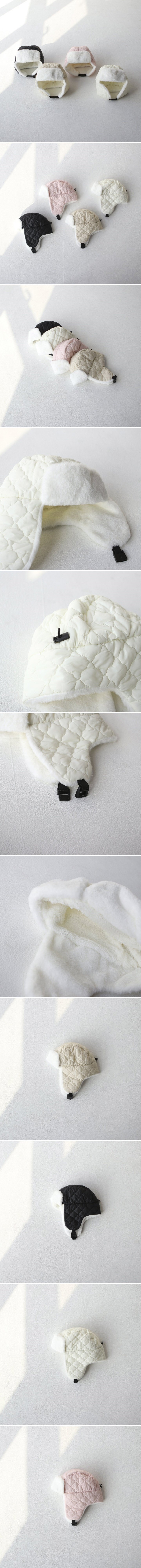 Little Hat - Korean Children Fashion - #kidsstore - Kiz Padding Soft Warm Hat