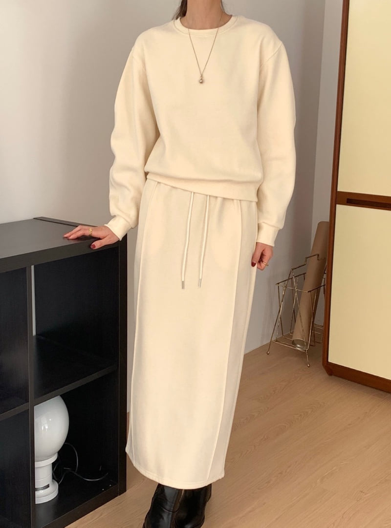 Merry J - Korean Women Fashion - #momslook - Flecce Vin Chaud H-line Skirt - 11