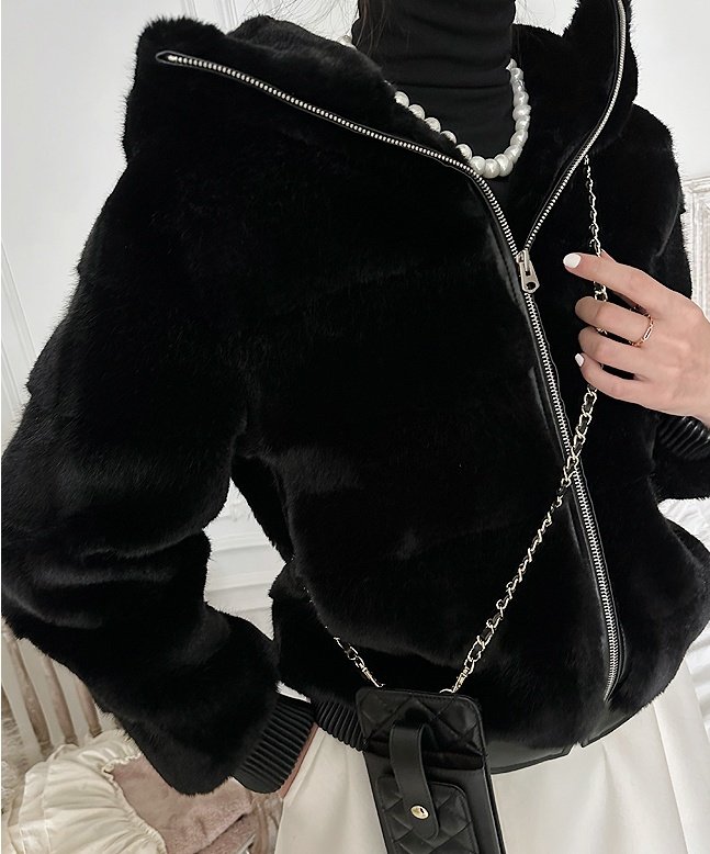 Merry J - Korean Women Fashion - #shopsmall - Er Hood Blouson Jacket - 8