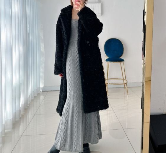 Merry J - Korean Women Fashion - #thelittlethings - Teddy Long Coat - 6