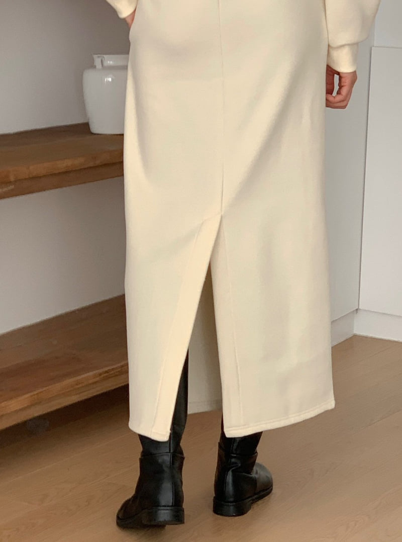 Merry J - Korean Women Fashion - #womensfashion - Flecce Vin Chaud H-line Skirt - 12