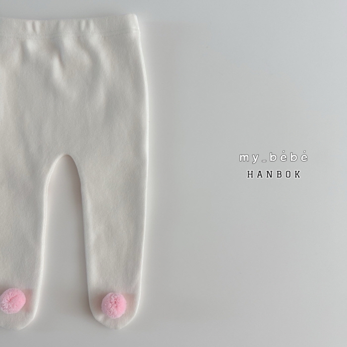 My Bebe - Korean Baby Fashion - #babyoninstagram - Pompom Foot Leggings - 7