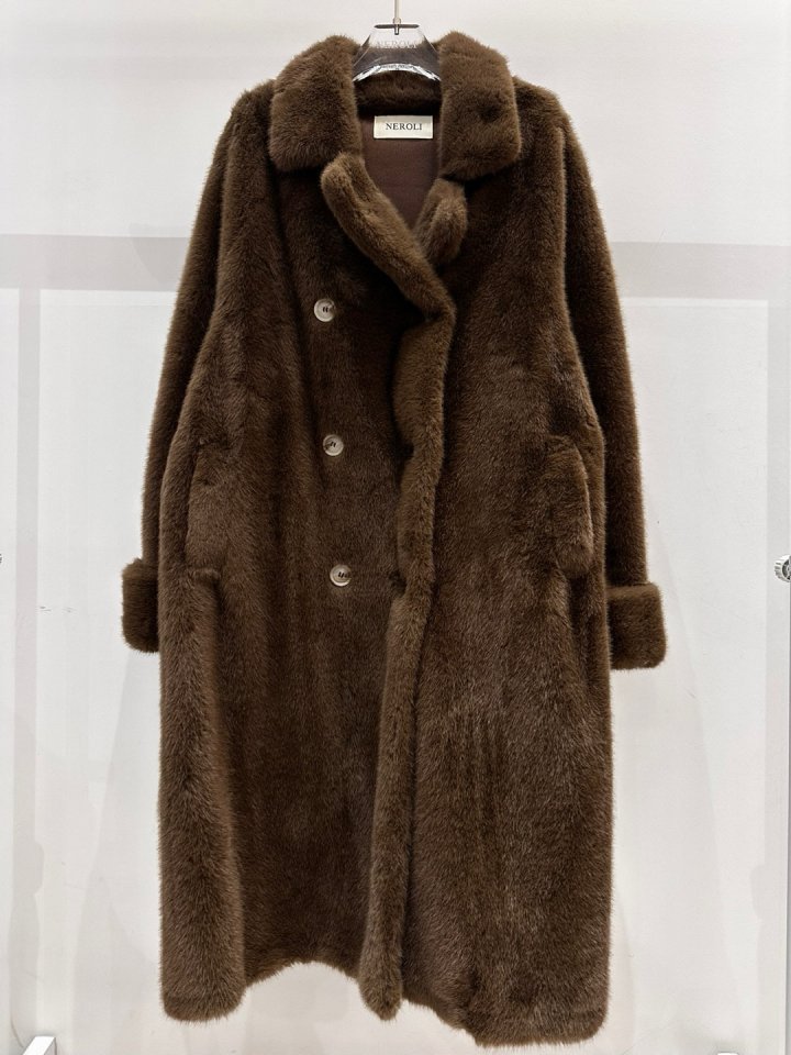 Neroli36 - Korean Women Fashion - #vintagekidsstyle - Eco Soft Coat - 3