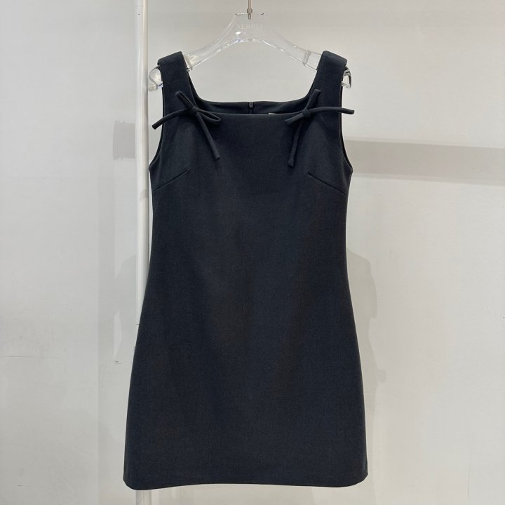Neroli36 - Korean Women Fashion - #womensfashion - Square Ribbon One-piece - 10