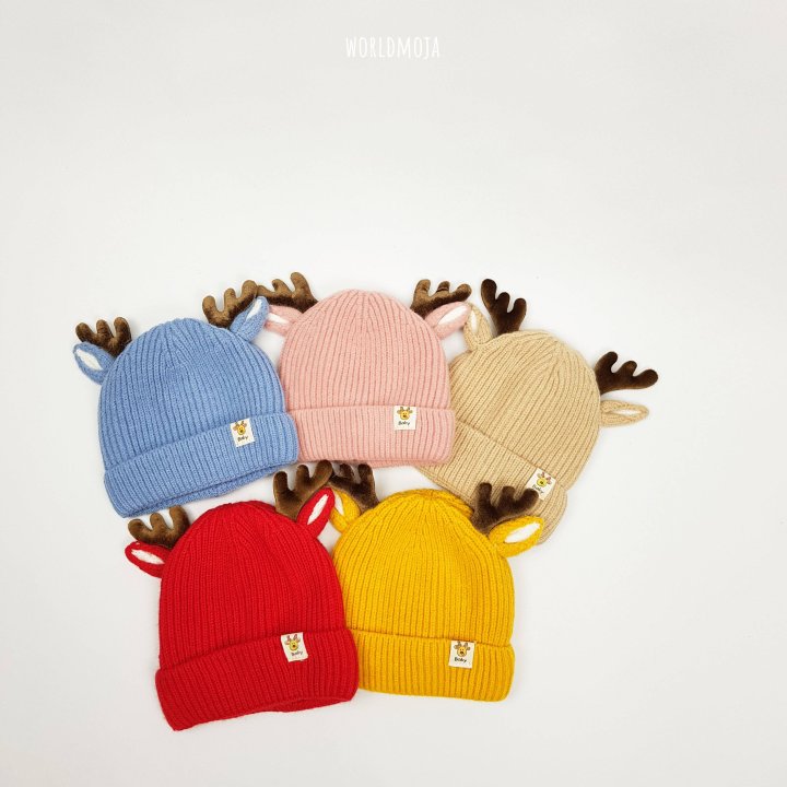 New World - Korean Baby Fashion - #babyoninstagram - Rudolph Beanie - 5