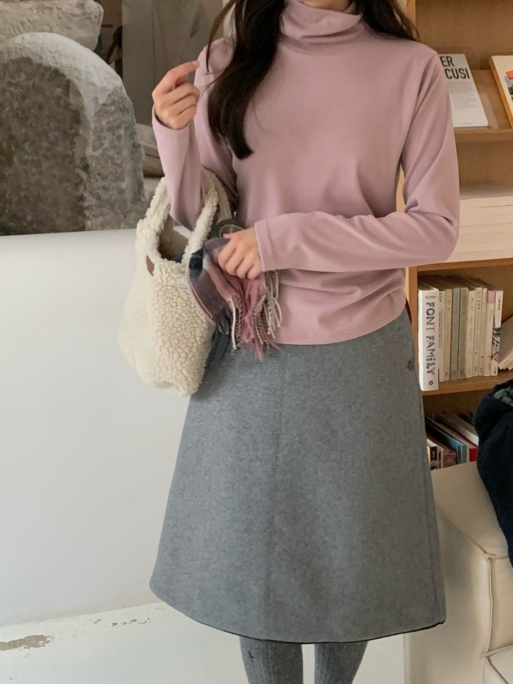 Our Moment - Korean Women Fashion - #pursuepretty - Heat Warm Turtleneck Tee - 6