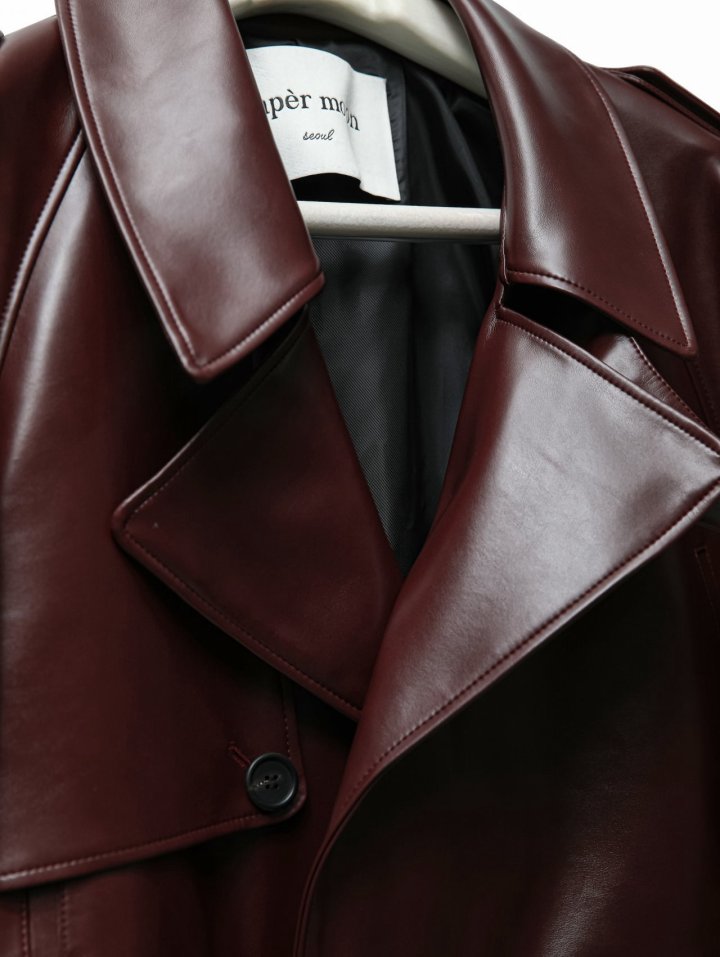 Paper Moon - Korean Women Fashion - #momslook - Belted Buckle Detail Chunky Cropped Trench Jacket - 11