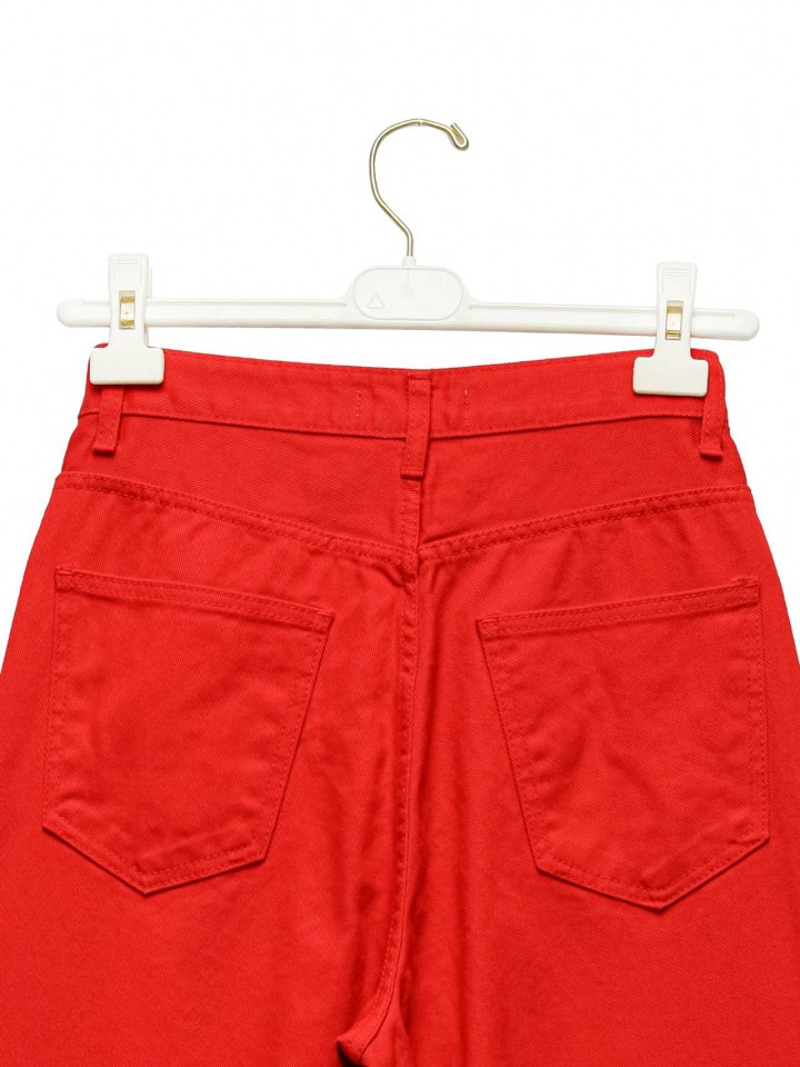 Paper Moon - Korean Women Fashion - #momslook - Color Point Wide Cotton Twill Trousers - 12