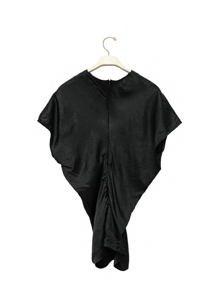 Paper Moon - Korean Women Fashion - #womensfashion - Satin Waist Wrinkle Point Blouse - 9
