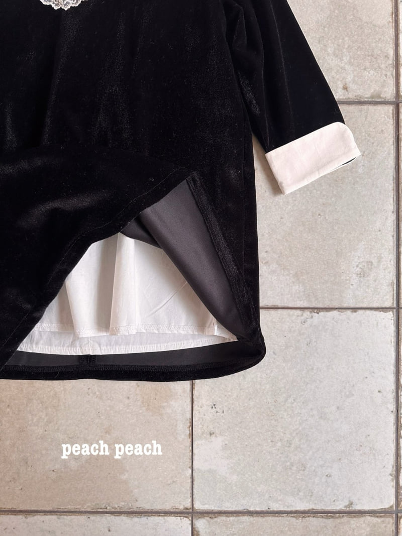 Peach Peach - Korean Children Fashion - #designkidswear - Veloa One-piece - 5