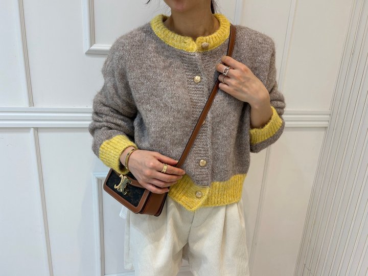 Pearls room - Korean Women Fashion - #shopsmall - Raglan Cardigan - 2