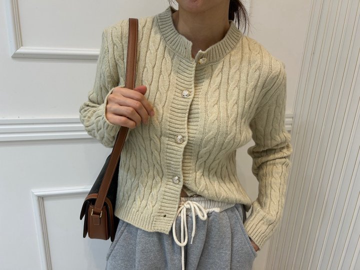 Pearls room - Korean Women Fashion - #womensfashion - Twisted Cardigan - 8