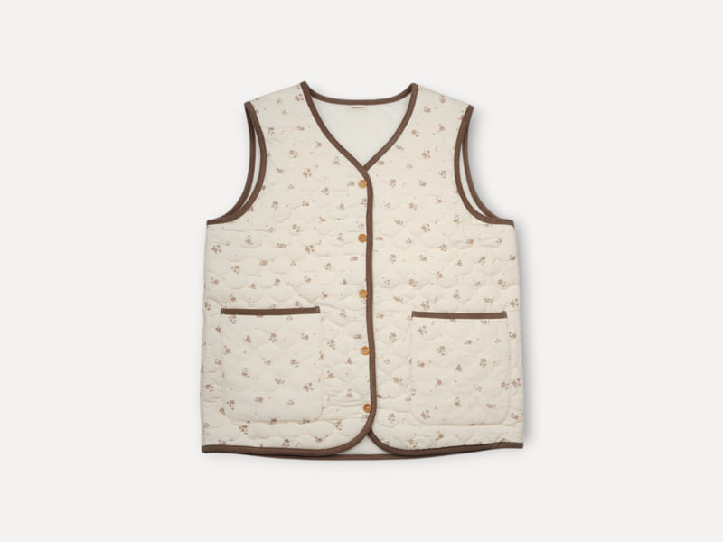 Peekaboo - Korean Women Fashion - #romanticstyle - Blossom Mom Vest - 4
