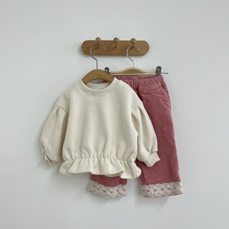 Pom - Korean Children Fashion - #childofig - Balloon Frill Sweatshirts - 9