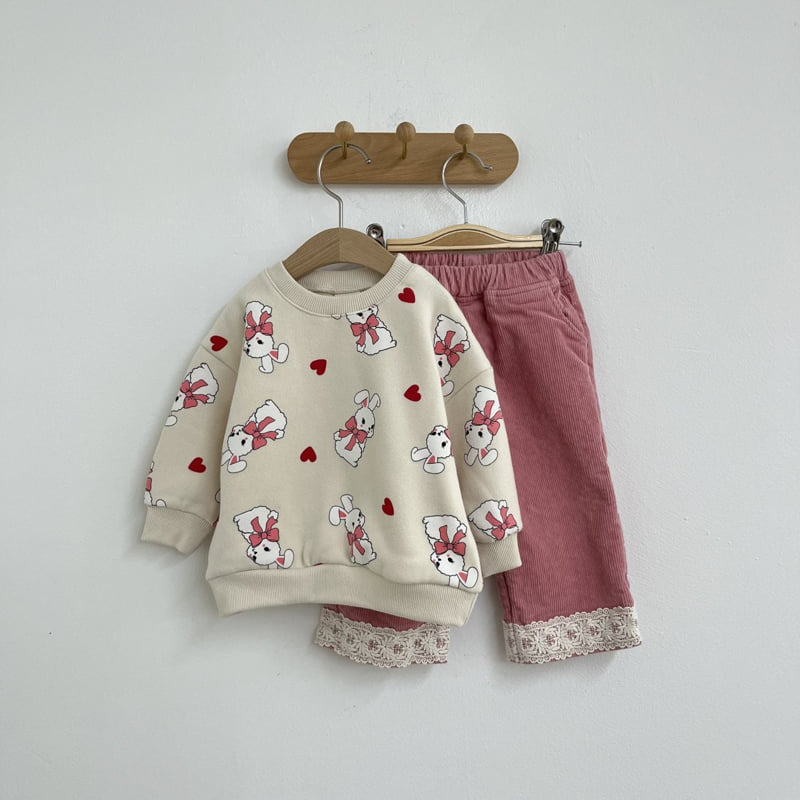 Pom - Korean Children Fashion - #designkidswear - Rabbit Sweatshirts - 4