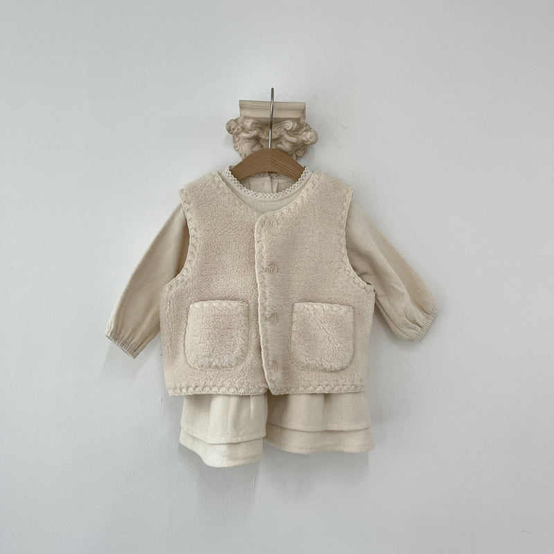 Pom - Korean Children Fashion - #prettylittlegirls - Neck Lace One-piece - 7