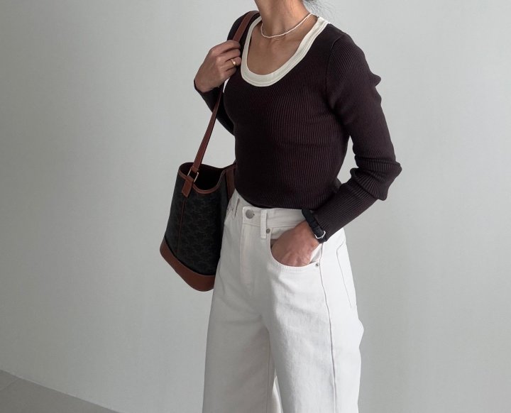 Ripple - Korean Women Fashion - #restrostyle - Stew Raglan Knit - 2