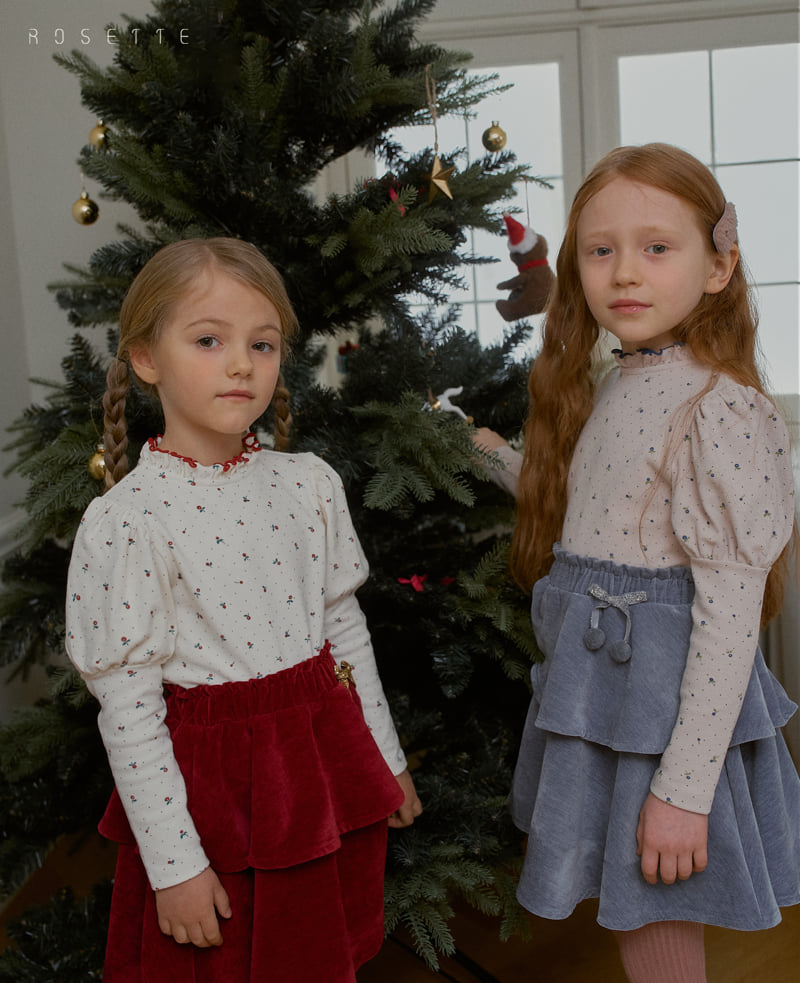 Rosette - Korean Children Fashion - #designkidswear - Swan Velvet Skirt - 6