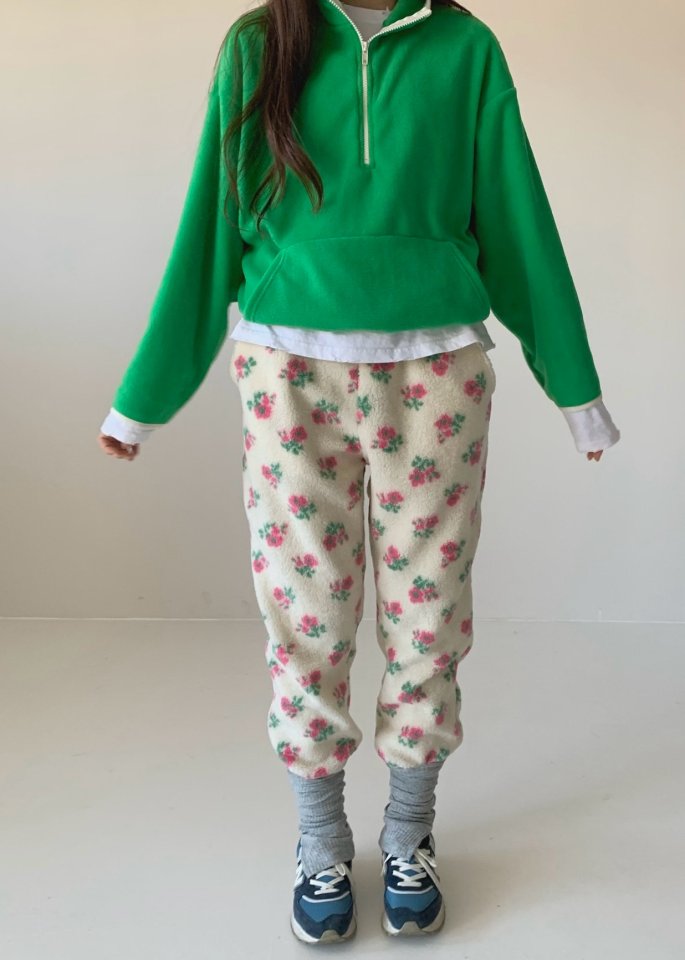 Via - Korean Women Fashion - #momslook - Band Half-zip Sweatshirts - 2
