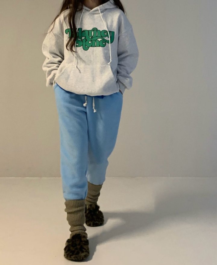 Via - Korean Women Fashion - #womensfashion - Stone Fleece Hoody - 4
