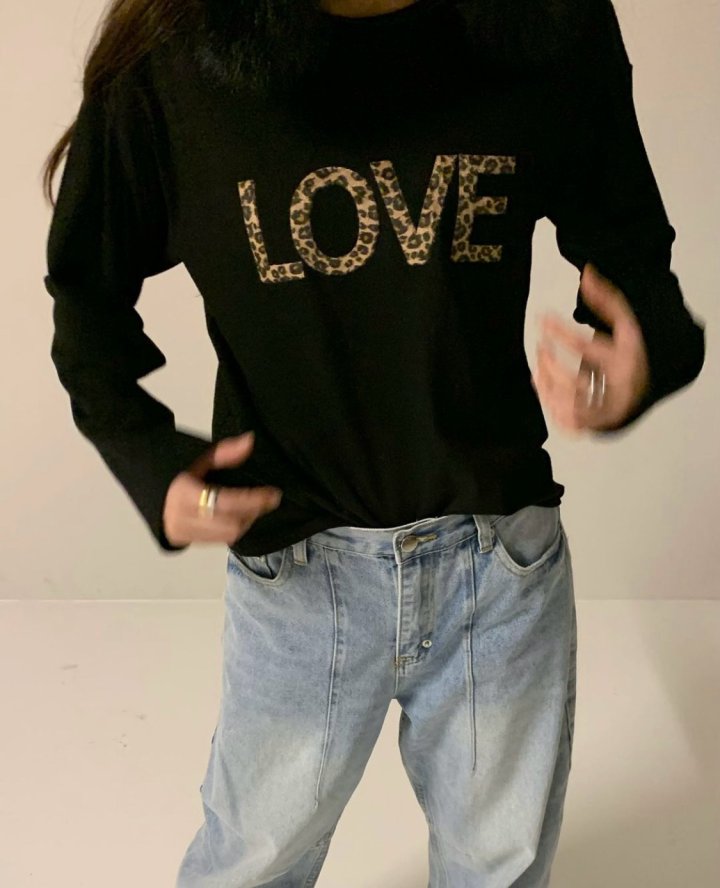 Via - Korean Women Fashion - #momslook - Leopard Love Tee