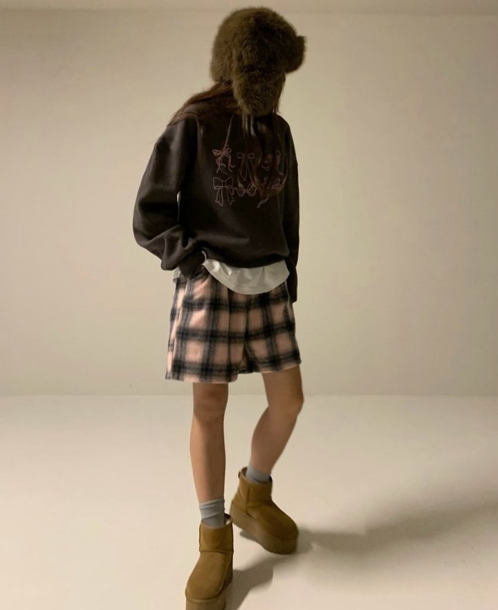 Via - Korean Women Fashion - #thatsdarling - Check Shorts - 8