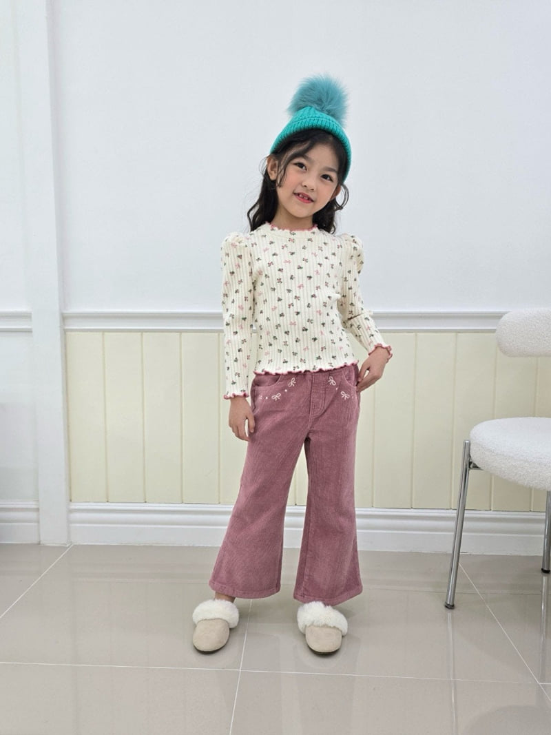 e.ru - Korean Children Fashion - #discoveringself - Flower Tee - 2
